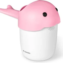 Navaris Haarspoelbeker Voor Baby's - Shampoo Spoelbeker Voor In Bad - Beschermt Ogen En Gezicht - Ook Geschikt Als Badspeelgoed - Roze