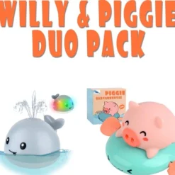 CJX Retail Willy & Piggie Duo Pack - Badspeelgoed - Water - Baby