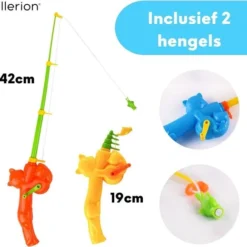 Allerion® Allerion Bad Vishengel Set – 34-delig – Badspeelgoed - Visjes Met Magneten -Aanbiedingen badspeelgoed Winkel 550x519 1