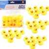 John Toys 40x Badeendjes Geel 6 Cm - Badspeelgoed Rubberen Eendjes Geel 40 Stuks