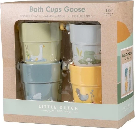 Little Dutch Badbekers Bademmertjes Gans Little Goose 4-delig 7 Little Dutch Badbekers Bademmertjes Gans Little Goose 4-delig - Afbeelding 7