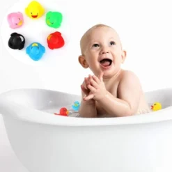 Merkloos Badeendjes | Rubberen Badeendjes | 12 Stuks | 3.5 Cm | Mini Eendjes | Met Geluid | Verschillende Kleuren | Badspeelgoed | Cadeau -Aanbiedingen badspeelgoed Winkel 550x529 10