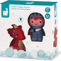 Janod Badspeelgoed - Spuitfiguur Ridder En Lichtgevende Draak
