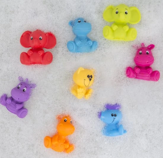 Playgro Geschenkset Kadoset Badspeeltjes Jungle Dieren - 8st - Volledig Afgesloten - Schimmelvrij 7 Playgro Geschenkset Kadoset Badspeeltjes Jungle Dieren - 8st - Volledig Afgesloten - Schimmelvrij - Afbeelding 7