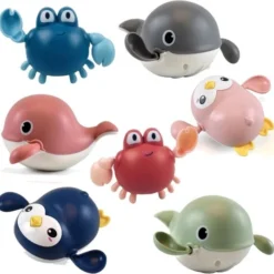 Van Theo Badspeeltje Set 3 Stuks- Opwindbaar Badspeelgoed - Speelgoed Voor In Bad - Vanaf 1 Jaar