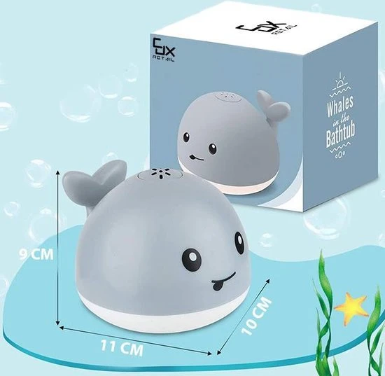 CJX Retail - Willy De Walvis - Badspeelgoed - Baby Speelgoed 0 Jaar - Waterspeelgoed - Speelgoed 3 CJX Retail - Willy De Walvis - Badspeelgoed - Baby Speelgoed 0 Jaar - Waterspeelgoed - Speelgoed - Afbeelding 3