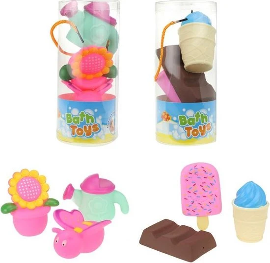 Toi Toys BV Toi Toys Badspeeltjes 3 Stuks In Koker 1 Toi Toys BV Toi Toys Badspeeltjes 3 Stuks In Koker