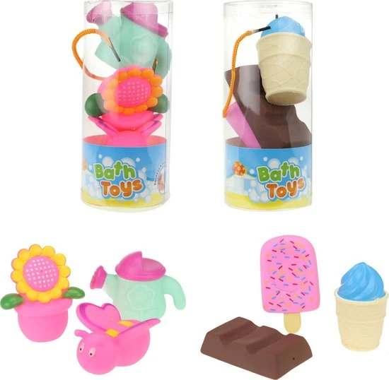 Toi Toys BV Toi Toys Badspeeltjes 3 Stuks In Koker 2 Toi Toys BV Toi Toys Badspeeltjes 3 Stuks In Koker - Afbeelding 2