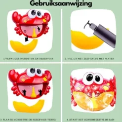 All-Goods Badspeelgoed -Muzikale Krab Met Muziekjes En Zeepbellen - Badspeeltjes - Baby Speelgoed Voor In Bad - 21 All-Goods Badspeelgoed -Muzikale Krab Met Muziekjes En Zeepbellen - Badspeeltjes - Baby Speelgoed Voor In Bad - -Aanbiedingen badspeelgoed Winkel 550x540 1