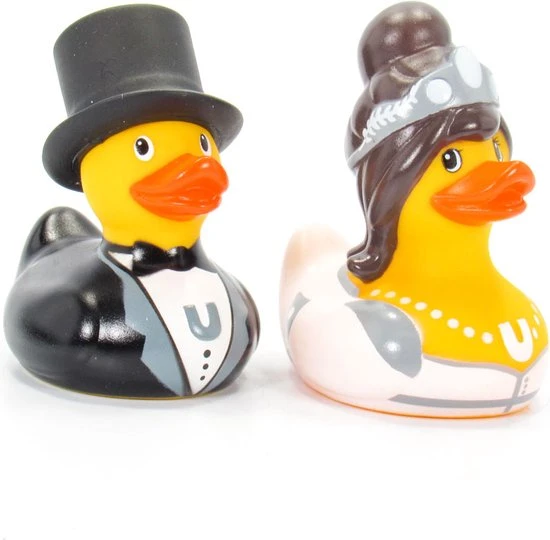 BUDDUCK.COM DELUXE MINI BRIDE & GROOM DUCK SET 5 BUDDUCK.COM DELUXE MINI BRIDE & GROOM DUCK SET - Afbeelding 5