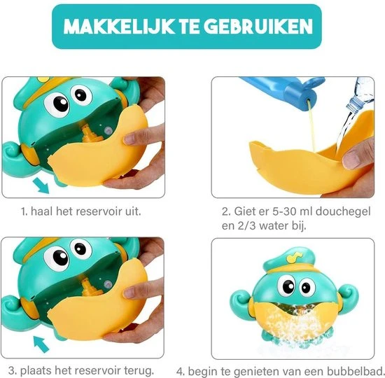 Bolgoods Badspeelgoed - Baby Speelgoed Vanaf 1 Jaar - Bellenblaas Met Muziek - Kinder Cadeautjes 8 Bolgoods Badspeelgoed - Baby Speelgoed Vanaf 1 Jaar - Bellenblaas Met Muziek - Kinder Cadeautjes - Afbeelding 8