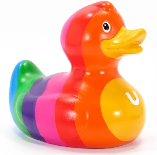 Luxury RAINBOW GAY Duck Van Bud Duck: Mooiste Design Badeend Ter Wereld 10CM 5 Luxury RAINBOW GAY Duck Van Bud Duck: Mooiste Design Badeend Ter Wereld 10CM - Afbeelding 5