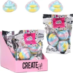 Create It! Bruisballen Eenhoorn Pooh 3 Stuks