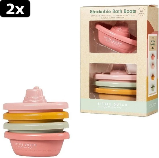 2x Little Dutch 4 Bad Bootjes Set Roze 1 2x Little Dutch 4 Bad Bootjes Set Roze