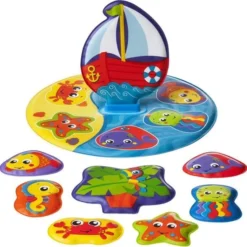 Playgro Drijvende Badpuzzel - Badspeelgoed - Set 11st -