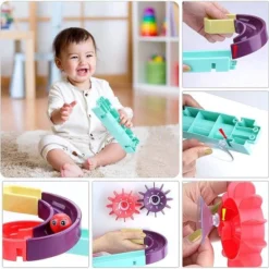 AJB Badspeelgoed Baby | Waterval Glijbaan Spelletjes | Waterglijbaan Kinderbad Speelgoed | Montageset Met 44 Stuks | Bad Spoor Voor Peuters | Jouets De Bain Bébé | Jouets De Baignoire | Bad Speelgoed | Water Knikkerbaan | Kinder Waterspeelgoed | Vetalo -Aanbiedingen badspeelgoed Winkel 550x549