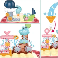 Happyshopper Badspeelgoed Waterpark Met Schip En Waterrad - Badspeeltjes - Badspeelgoed Peute -Aanbiedingen badspeelgoed Winkel 550x549 3