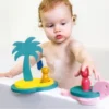 Quutopia Foam Badspeelgoed Badpuzzel Treasure Island Met Schildpad - Cadeau Baby Jongen Meisje 1 Jaar | 2 Jaar | 3 Jaar | 4 Jaar