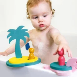 Quutopia Foam Badspeelgoed Badpuzzel Treasure Island Met Schildpad - Cadeau Baby Jongen Meisje 1 Jaar | 2 Jaar | 3 Jaar | 4 Jaar -Aanbiedingen badspeelgoed Winkel 550x550 120