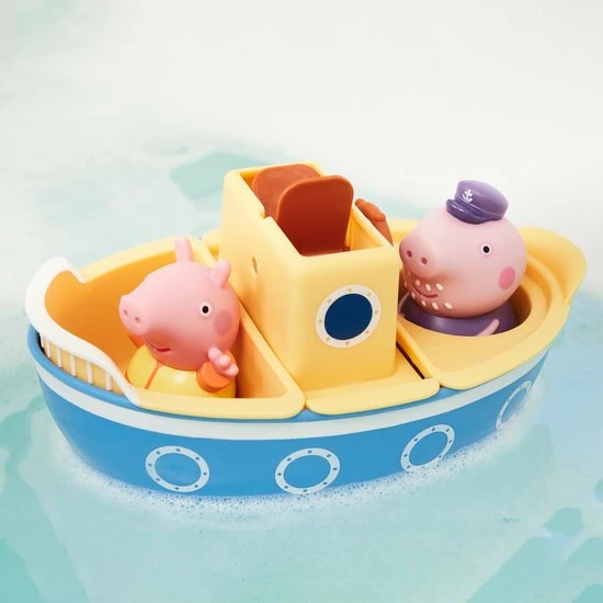 Tomy Peppa Pig - Opa Pig Spetter & Schenk Boot - Badspeelgoed 2 Tomy Peppa Pig - Opa Pig Spetter & Schenk Boot - Badspeelgoed - Afbeelding 2