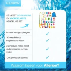 Allerion® Allerion Bad Vishengel Set – 34-delig – Badspeelgoed - Visjes Met Magneten -Aanbiedingen badspeelgoed Winkel 550x550 180
