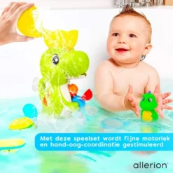 Allerion® Allerion Bewegend Badspeelgoed Dino – Vanaf 1 Jaar – Dinosaurussen – Met Zuignappen -Aanbiedingen badspeelgoed Winkel 550x550 279