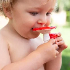 Oli & Carol Bad- Bijtspeeltje Spot Paddestoel -Aanbiedingen badspeelgoed Winkel 550x550 585