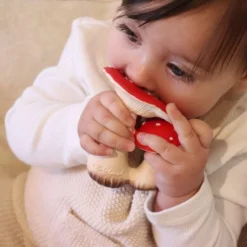 Oli & Carol Bad- Bijtspeeltje Spot Paddestoel -Aanbiedingen badspeelgoed Winkel 550x550 588