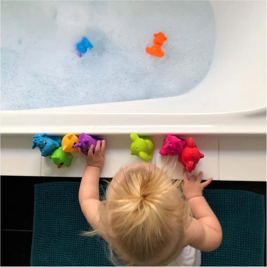 Playgro Geschenkset Kadoset Badspeeltjes Jungle Dieren - 8st - Volledig Afgesloten - Schimmelvrij 15 Playgro Geschenkset Kadoset Badspeeltjes Jungle Dieren - 8st - Volledig Afgesloten - Schimmelvrij - Afbeelding 15