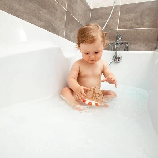 Sophie De Giraf - So Pure - Badbootje - Rubber En Hout 3 Sophie De Giraf - So Pure - Badbootje - Rubber En Hout - Afbeelding 3