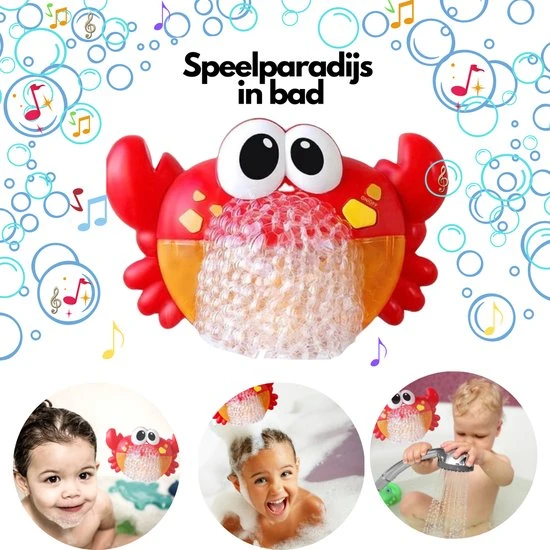 All-Goods Badspeelgoed -Muzikale Krab Met Muziekjes En Zeepbellen - Badspeeltjes - Baby Speelgoed Voor In Bad - 3 All-Goods Badspeelgoed -Muzikale Krab Met Muziekjes En Zeepbellen - Badspeeltjes - Baby Speelgoed Voor In Bad - - Afbeelding 3