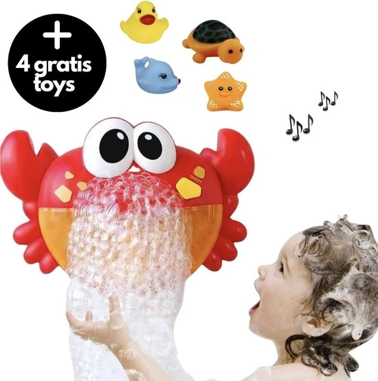 All-Goods Badspeelgoed -Muzikale Krab Met Muziekjes En Zeepbellen - Badspeeltjes - Baby Speelgoed Voor In Bad - 1 All-Goods Badspeelgoed -Muzikale Krab Met Muziekjes En Zeepbellen - Badspeeltjes - Baby Speelgoed Voor In Bad -