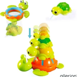 Allerion® Allerion Schildpadden Badspeelgoed Set – Vanaf 1 Jaar – Met 4 Rubberen Schildpadden -Aanbiedingen badspeelgoed Winkel 550x556 7