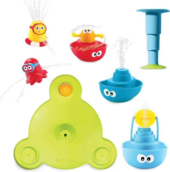 Yookidoo - Badspeelgoed - Stack'N Spray Tube Fountain 1 Yookidoo - Badspeelgoed - Stack'N Spray Tube Fountain