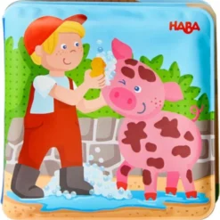 Haba - Haba Badboekje Wasdag Bij Varkentje & Koe -Aanbiedingen badspeelgoed Winkel 550x557 7