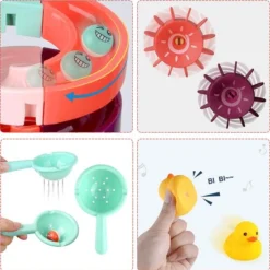 AJB Badspeelgoed Baby | Waterval Glijbaan Spelletjes | Waterglijbaan Kinderbad Speelgoed | Montageset Met 44 Stuks | Bad Spoor Voor Peuters | Jouets De Bain Bébé | Jouets De Baignoire | Bad Speelgoed | Water Knikkerbaan | Kinder Waterspeelgoed | Vetalo -Aanbiedingen badspeelgoed Winkel 550x559