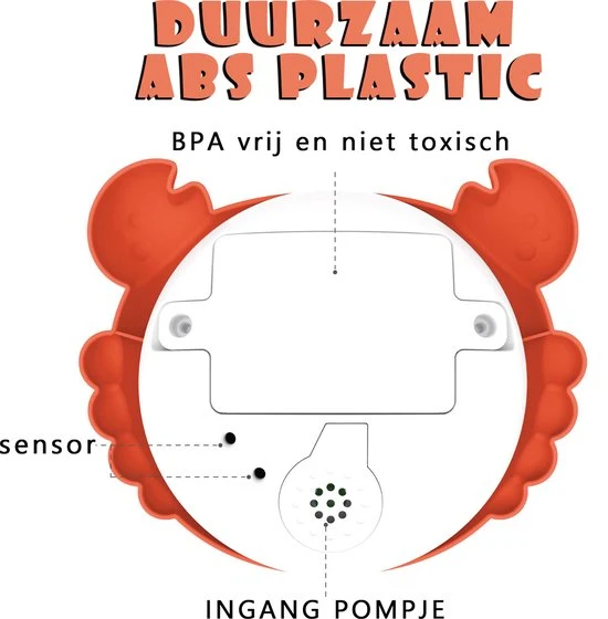 CJX Retail Krabby De Badkrab - Badspeelgoed - Baby Speelgoed 0 Jaar - Waterspeelgoed - Speelgoed 4 CJX Retail Krabby De Badkrab - Badspeelgoed - Baby Speelgoed 0 Jaar - Waterspeelgoed - Speelgoed - Afbeelding 4