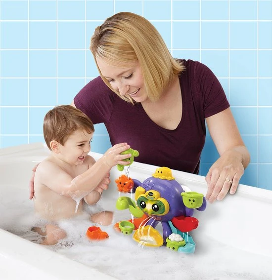 VTech Spetterpret Badoctopus - Badspeelgoed - Rustgevende Melodietjes - Gezonden Liedjes - 1 Tot 5 Jaar 3 VTech Spetterpret Badoctopus - Badspeelgoed - Rustgevende Melodietjes - Gezonden Liedjes - 1 Tot 5 Jaar - Afbeelding 3
