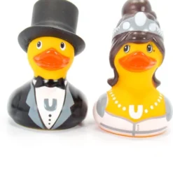 BUDDUCK.COM DELUXE MINI BRIDE & GROOM DUCK SET