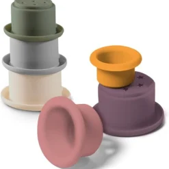 Babyono - Stapelbekers -Educatief Siliconen Badspeelgoed – CUP INTO CUP -Aanbiedingen badspeelgoed Winkel 550x575 6