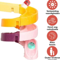 AJB Badspeelgoed Baby | Waterval Glijbaan Spelletjes | Waterglijbaan Kinderbad Speelgoed | Montageset Met 44 Stuks | Bad Spoor Voor Peuters | Jouets De Bain Bébé | Jouets De Baignoire | Bad Speelgoed | Water Knikkerbaan | Kinder Waterspeelgoed | Vetalo -Aanbiedingen badspeelgoed Winkel 550x579 1