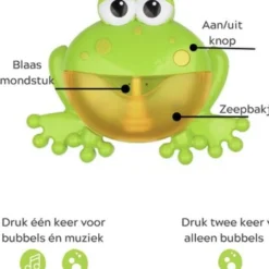 Simann Products Badspeelgoed - Bubbelmachine Voor Bad - Bubble Kikker - Bad Bellen Blaas Machine - Groen - Speelgoed Cadeau -Aanbiedingen badspeelgoed Winkel 550x580 2