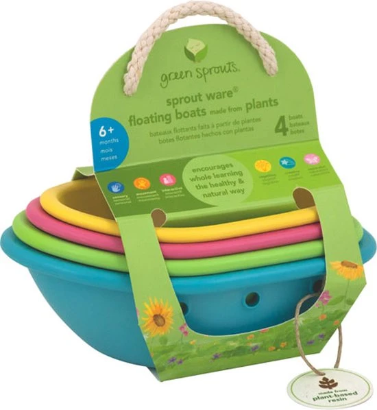 GREEN SPROUTS - Drijvende Bootjes Gemaakt Van Planten - Multi 2 GREEN SPROUTS - Drijvende Bootjes Gemaakt Van Planten - Multi - Afbeelding 2