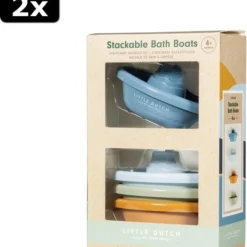 Rubo Toys 2x Little Dutch 4 Bad Bootjes Set Blauw -Aanbiedingen badspeelgoed Winkel 550x601 1