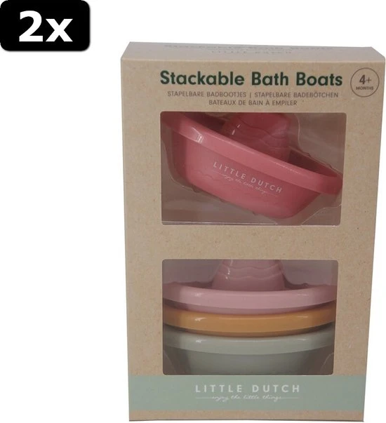 2x Little Dutch 4 Bad Bootjes Set Roze 11 2x Little Dutch 4 Bad Bootjes Set Roze - Afbeelding 11
