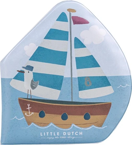 Rubo Toys Little Dutch Badboekje Sailors Bay - Badboekje - Vrolijke Tekeningen - Drijft - Makkelijk Droog 2 Rubo Toys Little Dutch Badboekje Sailors Bay - Badboekje - Vrolijke Tekeningen - Drijft - Makkelijk Droog - Afbeelding 2