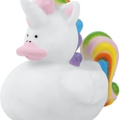 Merkloos Rubber Badeendje Eenhoorn 7 Cm