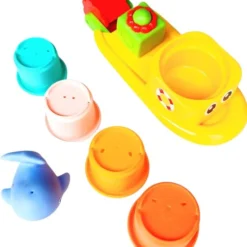 Jobber Waterplay Badspeelgoed - Waterrad Bad Boot - Stapel Emmertjes -Aanbiedingen badspeelgoed Winkel 550x621