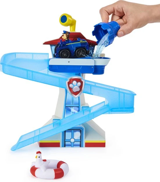 PAW Patrol - Badspeelgoed - Avonturenbaai - Met Lichtgevend Chase-voertuig 2 PAW Patrol - Badspeelgoed - Avonturenbaai - Met Lichtgevend Chase-voertuig - Afbeelding 2
