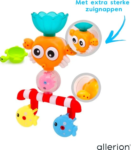 Allerion® Allerion Fontein Badspeelgoed – Vanaf 1 Jaar – Visjes, Krab En Schildpad – Met Zuignappen 2 Allerion® Allerion Fontein Badspeelgoed – Vanaf 1 Jaar – Visjes, Krab En Schildpad – Met Zuignappen - Afbeelding 2